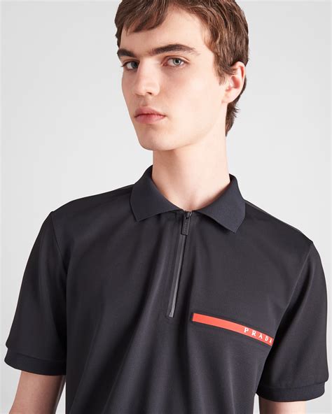 black prada polo shirt mens|Prada t shirt men price.